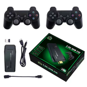 M8 Mini Retro Console 64GB Wireless Video Game Consoles 4K HD M8 Game Stick Lite With Gamepad Built-in 20000+ Games For PS1