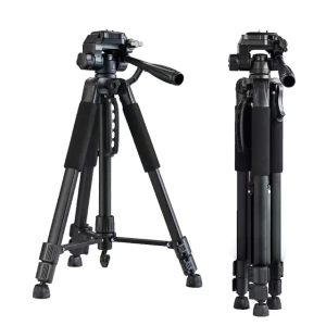 360 Tripod Stand for DSLR Camera and Iphone Android Mobile Phone Photography and Videos, 1/4'' inch screw for mobile holder mount,