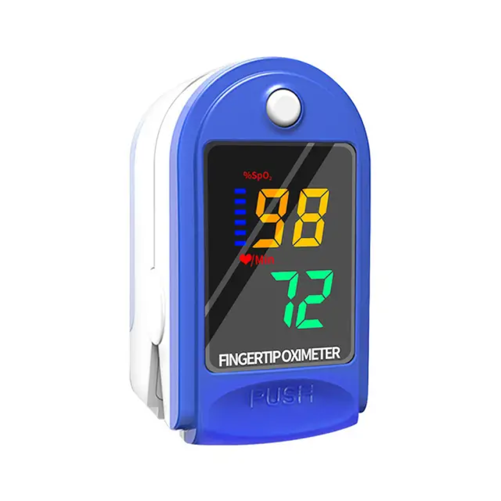 Finger Clip Pulse Oximeter, Blood Oxygen Monitor, One Button Measurement, LED Display, Automatic Shut Down, 8 Seconds Measure