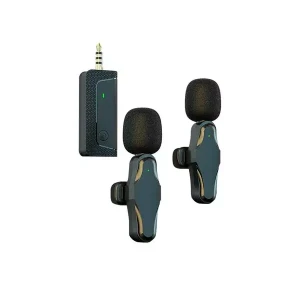 K35Pro Wireless Lavalier Microphone Mini mic For Phone PC Cell Smartphones Laptop Desktop Collar