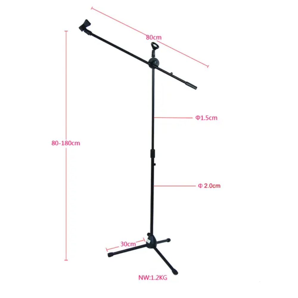 Adjustable Studio Microphone Stand Suspension Boom Table Bracket Arm Holder Microphone Shock Mount