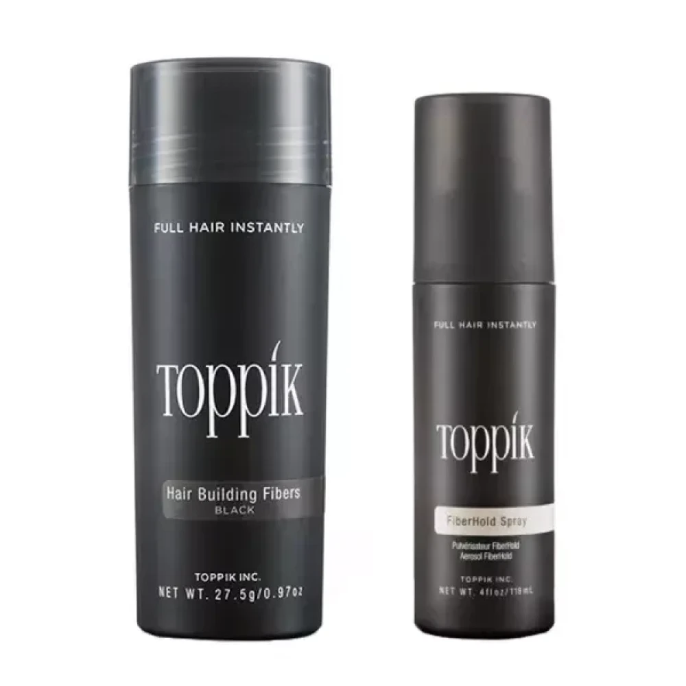 Toppik Hair Building Fibers  27.5 gM and FiberHold Spray 118ml