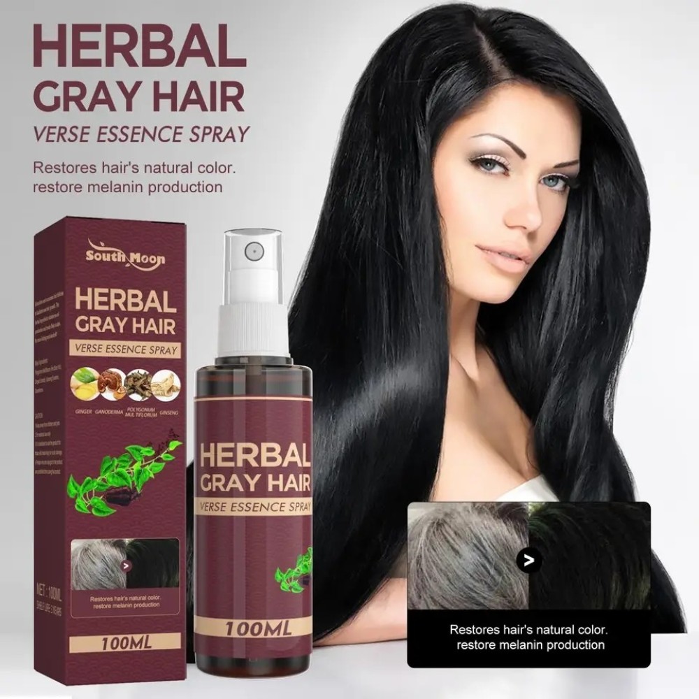 Herbal Black Hair Liquid Polygonum Multiflorum Herbal Essence  Moisturizes and Cares for Natural Black Hair, Smooth and Shiny