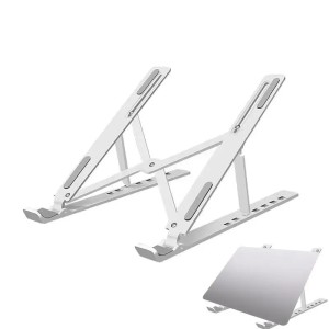 Foldable Laptop Stand Aluminium Alloy Adjustable Laptop Holder Tablet Stand Portable for MacBook, Laptop, Tablet