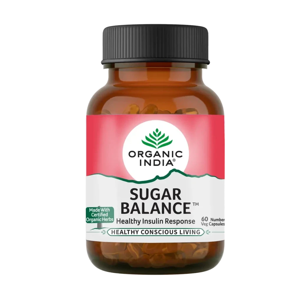 ORGANIC INDIA Sugar Balance - Pack of 60 Veg Capsules