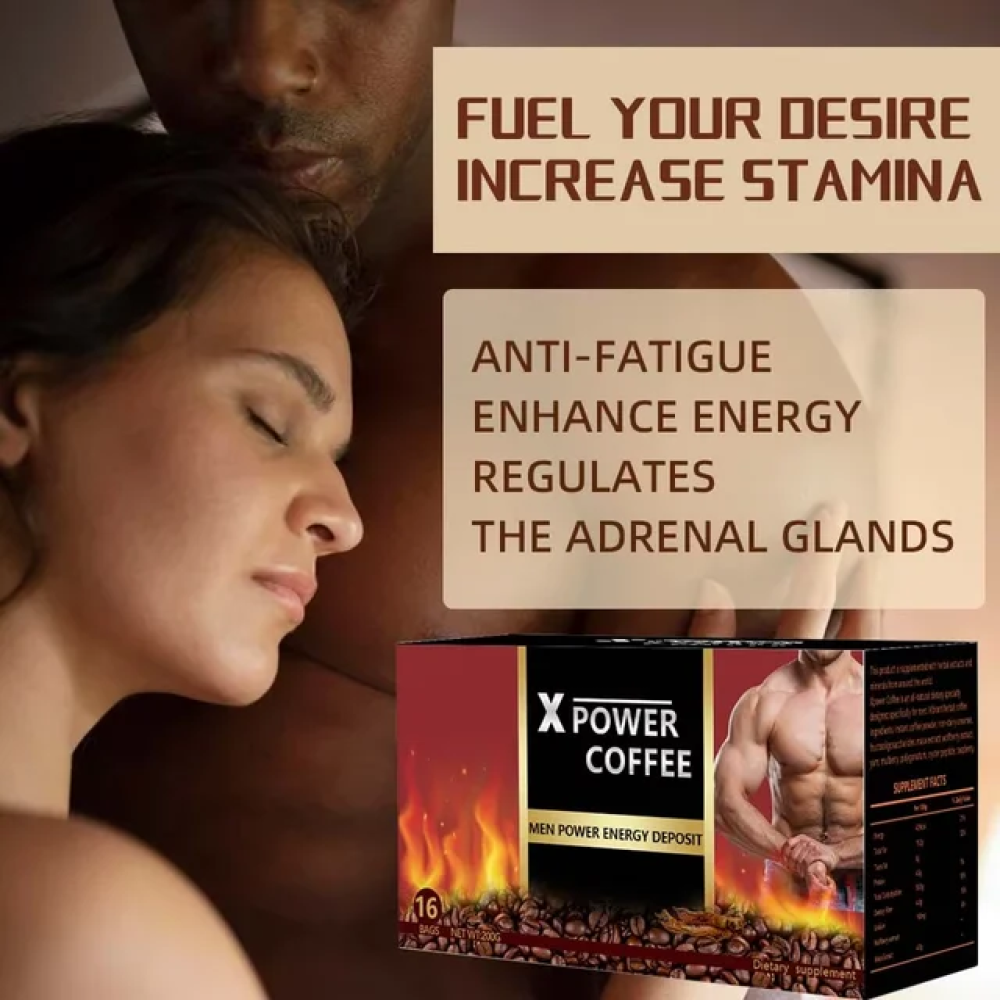 X Power Coffee with Tongkat Ali | Instant Coffee for Sexual Enhancement, Weak Erection, and Premature Ejaculation