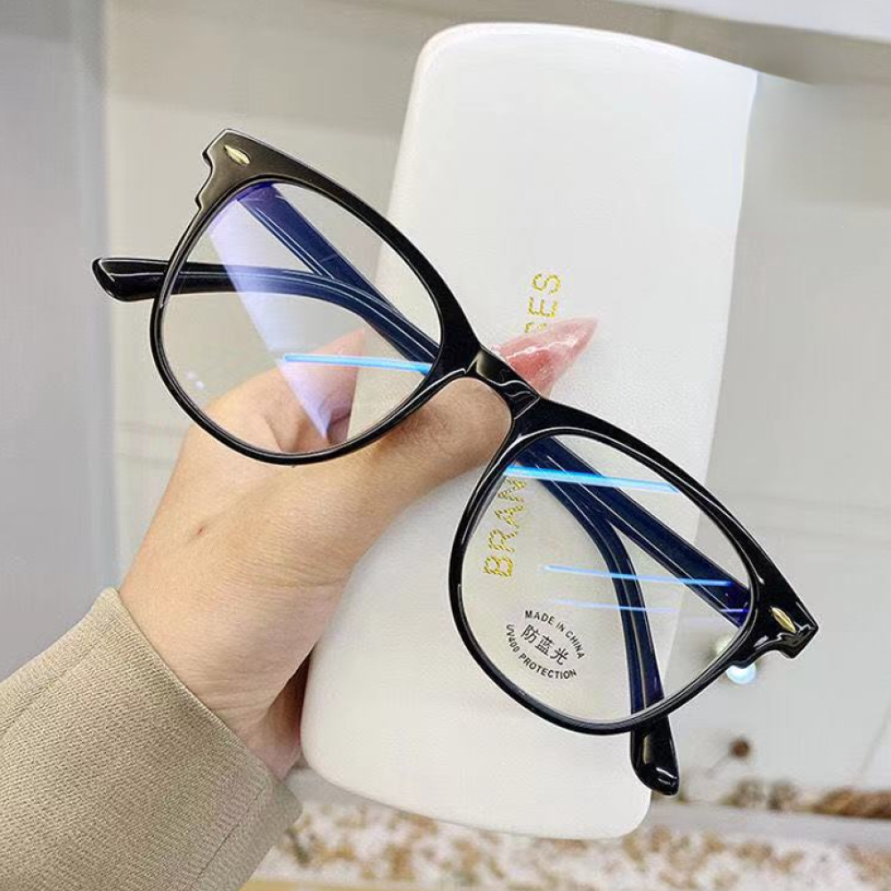 Newest Computer Anti Blue Light Retro Square Optical Frame Unisex Eyeglasses