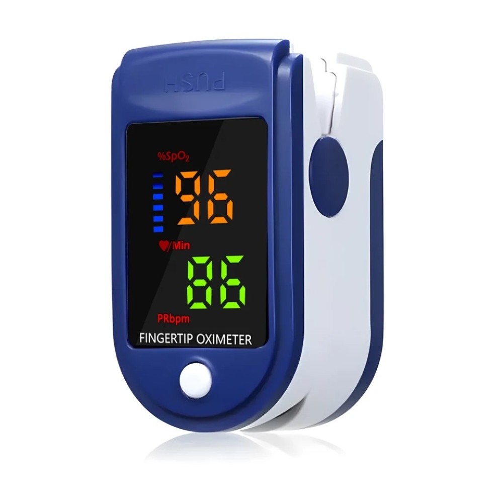 Finger Clip Pulse Oximeter, Blood Oxygen Monitor, One Button Measurement, LED Display, Automatic Shut Down, 8 Seconds Measure