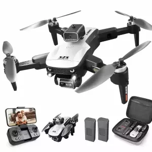 S2S Drone with 6K UHD Camera, Foldable Drones for Adults Kids, RC Quadcopter Drone, Brushless Motor, Optical Flow Positioning, Waypoint Flight