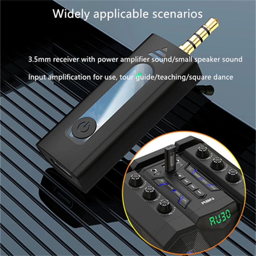 K35 Wireless Lavalier Microphone Mini mic For Phone PC Cell Smartphones Laptop Desktop Collar