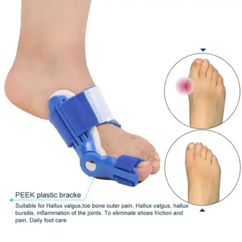 Bunion Splint Big Toe Corrector Hallux Valgus Straightener Foot Pain Relief Orthopedic Day Night Correction Feet Care Tool