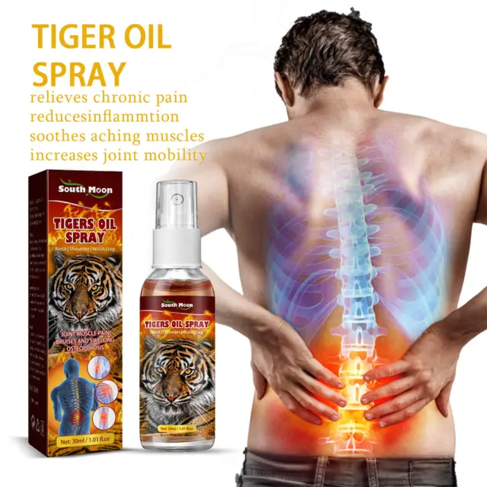 Tiger Oil Chinese Medicine For Treating Rheumatic Arthralgia, Muscle Pain, Bruising & Swelling Tiger Oil Spray