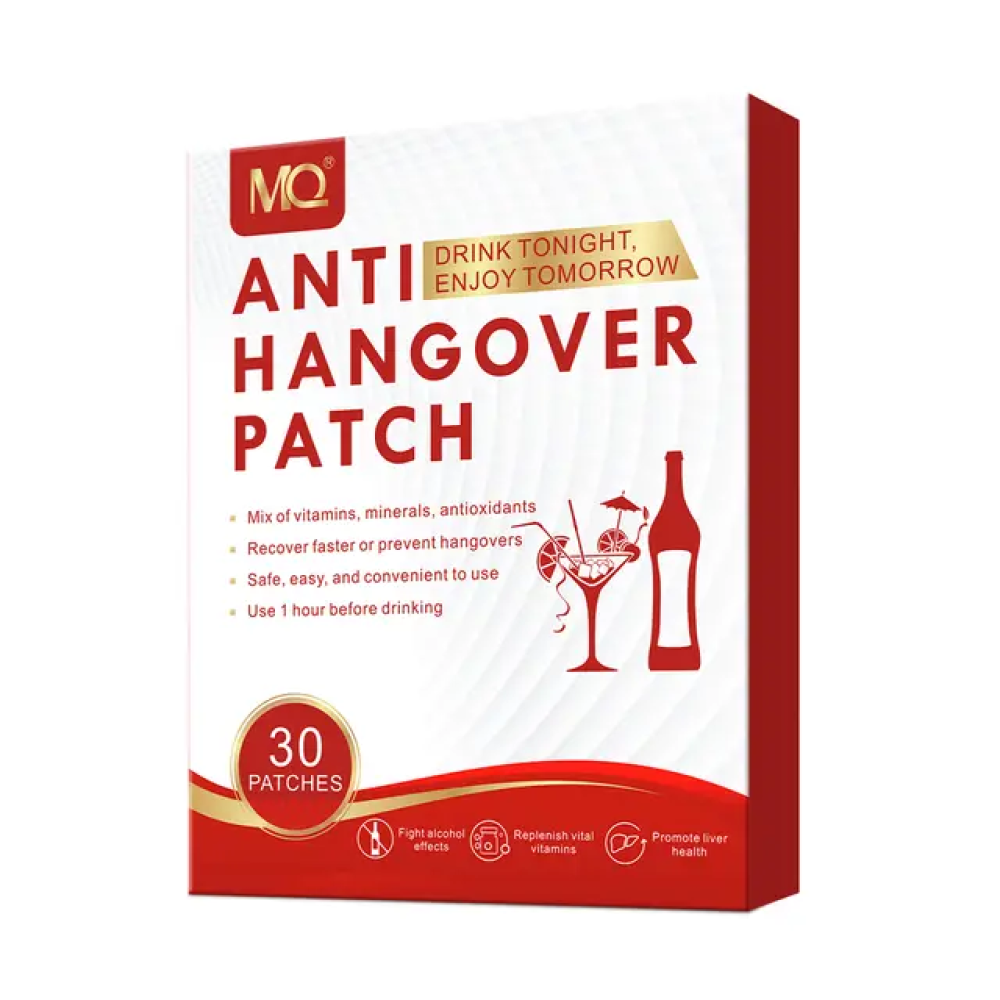 Anti-Hangover Patches, Hangover Prevention Party Pads with Green Tea Extract and Vitamins, Waterproof and Peel-and-Stick