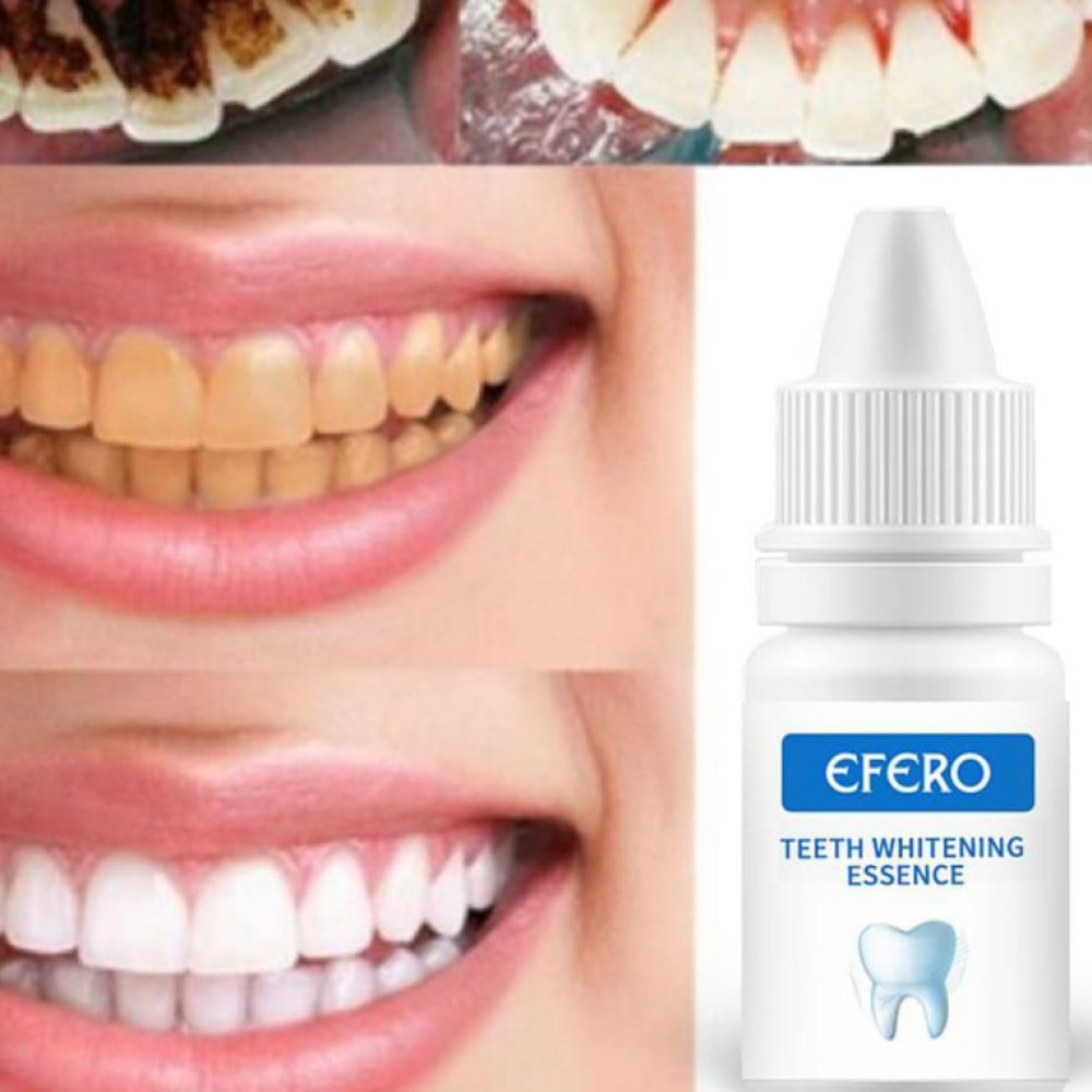 EFERO Teeth Whitening Essence Powder Oral Clean Serum Removes Plaque Stains Brightify Tooth Freshen Breath Bleaching Toothpaste