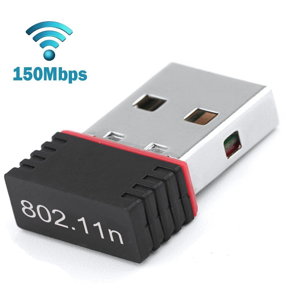 USB Wireless Mini Network Card, WiFi Adapter Network Card Ethernet USB Nano Wireless Dongle 150Mbps 2.4GHz for PC STB TV