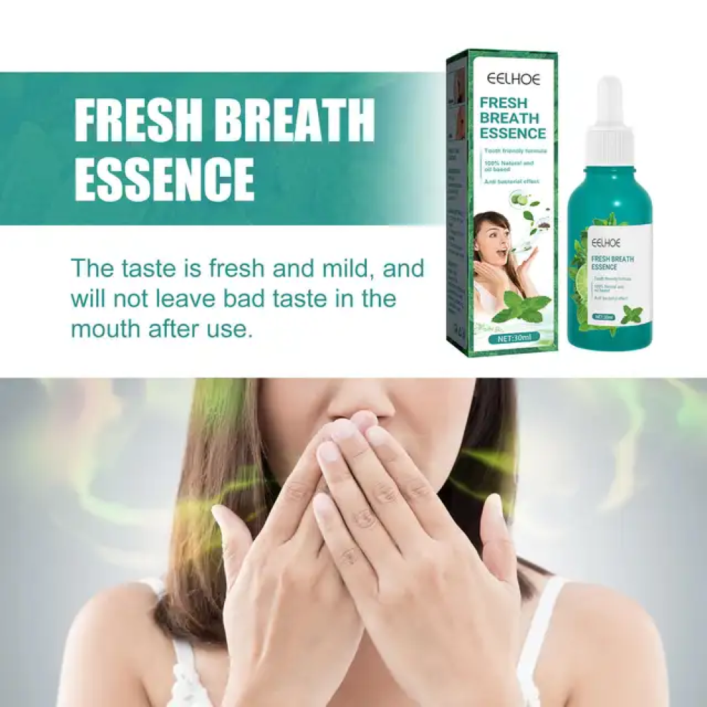 EELHOE Fresh Breath Essence Cleans the Mouth Mint Flavor Fresh Breath Essence Deodorizes and Leaves Fragrance Purifying Essence