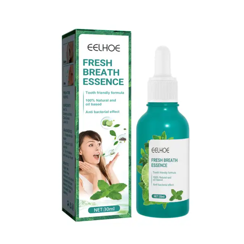 EELHOE Fresh Breath Essence Cleans the Mouth Mint Flavor Fresh Breath Essence Deodorizes and Leaves Fragrance Purifying Essence