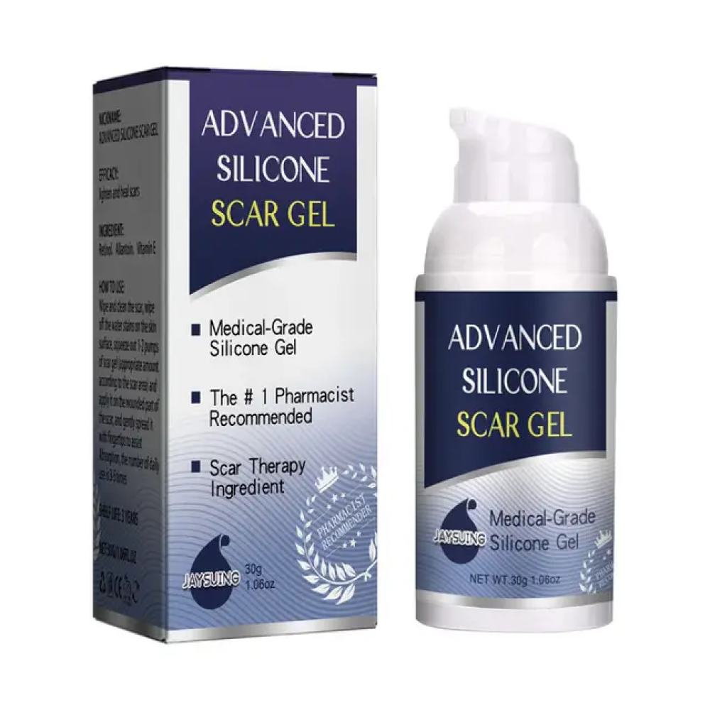 Jaysuing Advanced Silicone Scar Gel for Surgical Scars | C-Section & Stretch Mark Remover, Old & New Scar Management