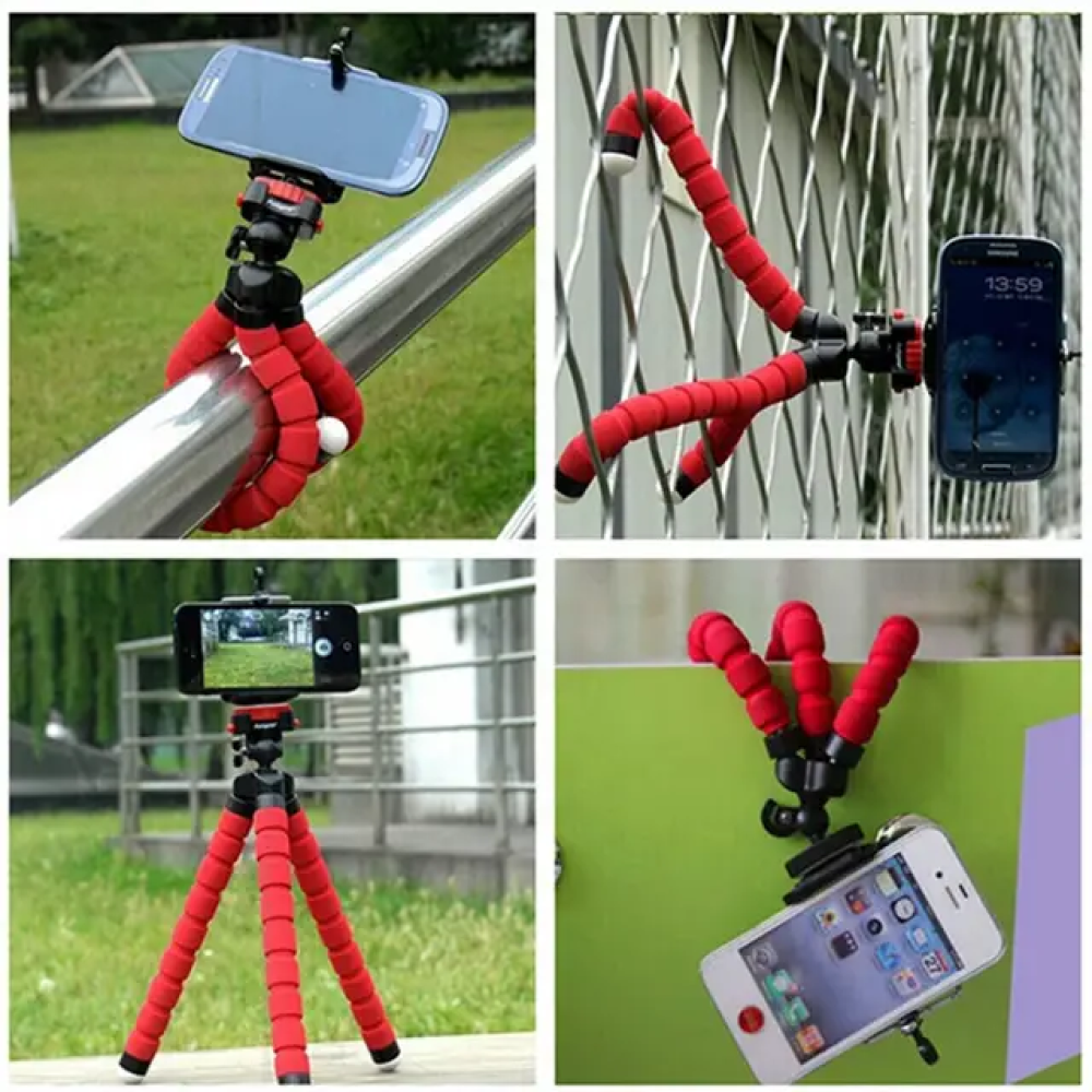 Mobile Phone Holder Flexible Octopus Tripod Bracket for Mobile Phone Camera Selfie Stand Monopod Support Photo Remote Control