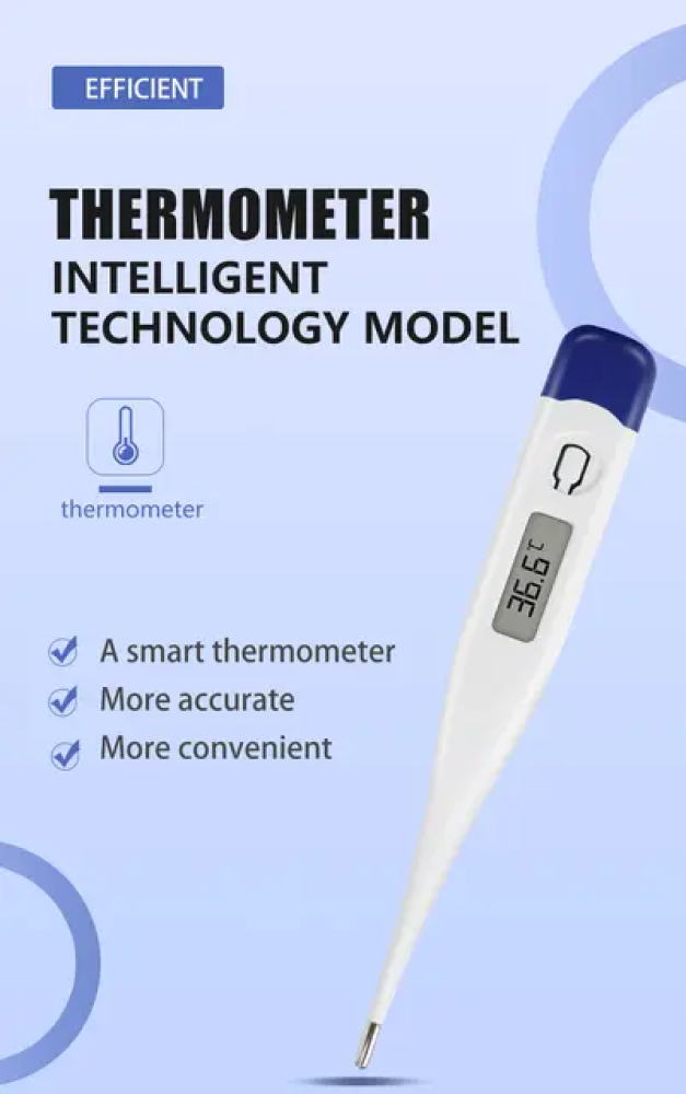 Electronic Thermometer Baby Kid Adult Temperature Gauge with Hints Home Use Waterproof Digital Baby Thermometer Body