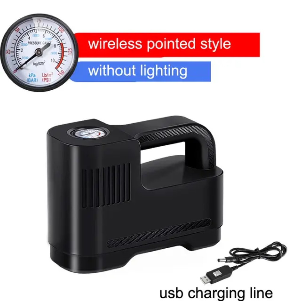 Electrical Car Air Pump 12V 120W Portable Wireless Tire Inflatable Pump Inflator Air Compressor Pump for Car Motorcycle