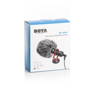 BOYA BY-MM1 Condenser Microphone, Compact On-Camera Cardioid Shotgun Mic for DSLR Camera, Camcorders, Video & Audio Recording, iOS Android Smartphone, for Vloggers,Youtubers, Livestream with