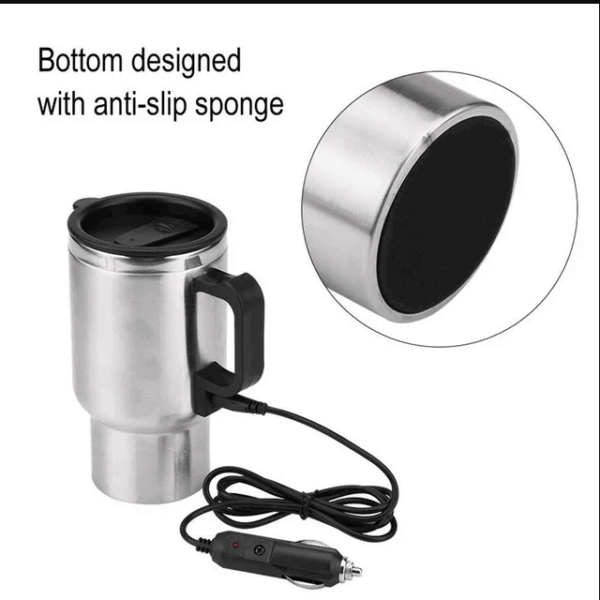 450ml 12V Electric Heating Car Kettle Camping Travel Kettle
