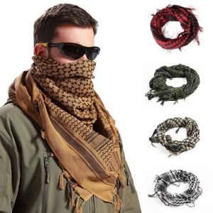 Windproof Headscarf: East Thousand Bird Plaid Camouflage Sha
