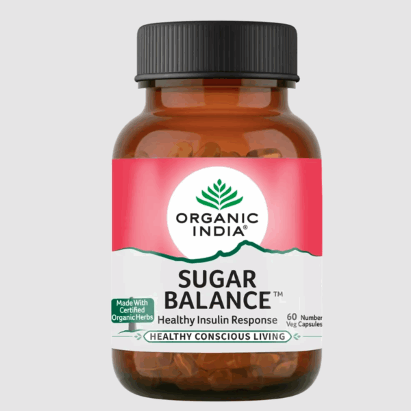 ORGANIC INDIA Sugar Balance - Pack of 60 Veg Capsules