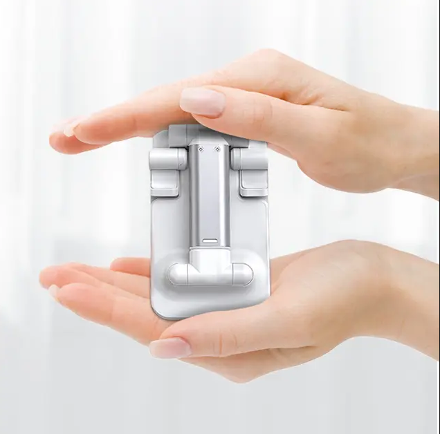 Mobile Phone Holder Stand, Angle Height Adjustable, Fully Foldable Cell Phone Holder, Compatible with Smartphones/iPhone/iPad/Tablets/Kindle - Image 5