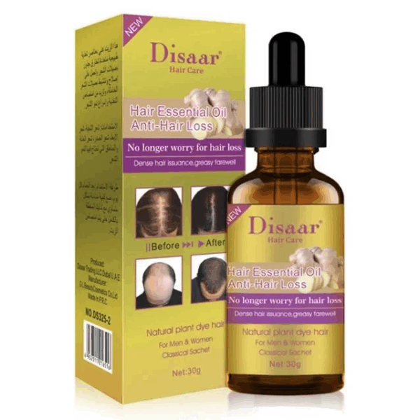 Disaar Ginger Hair Essential Oils Anti-hair Loss Hair Treatment Repair Dry Damaged Hair Lock Water Inhibit Hair Split Ends