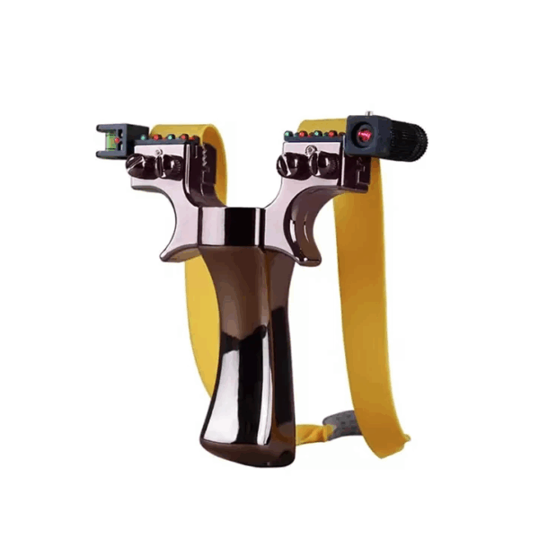 Powerful Laser Sligshot Upgrade Double Screw Fast Press Rubber Band Slingshot Outdoor Hunting Shooting Catapult With Sling Ammo