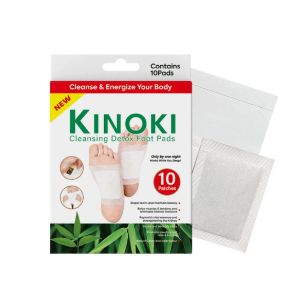 Kinoki Detox Foot Patches Pads Body Toxins Feet Slimming Cleansing Herbal Adhesive Hot